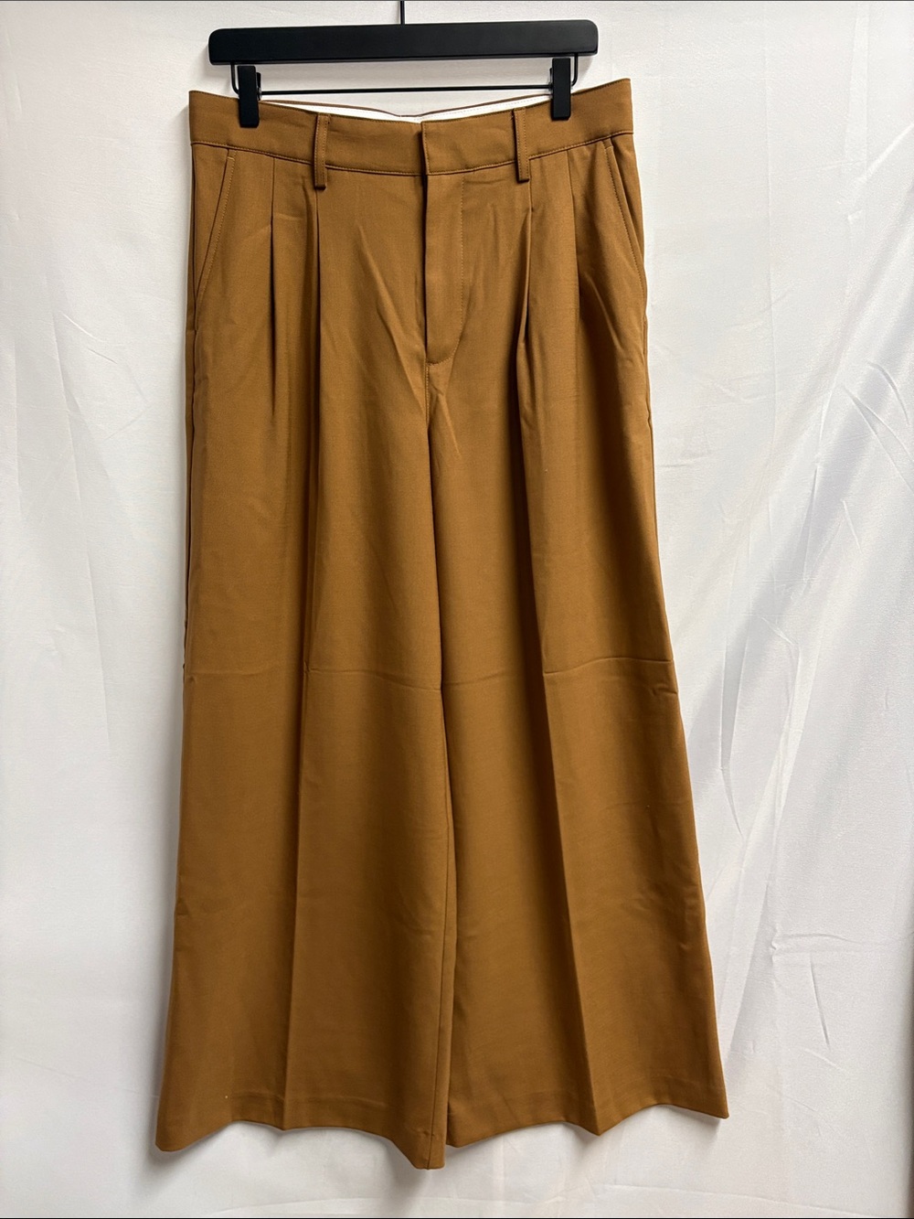 NWT Madewell Harlow Super Wide Trouser Camel Brown Size 4 - Picture 5 of 8